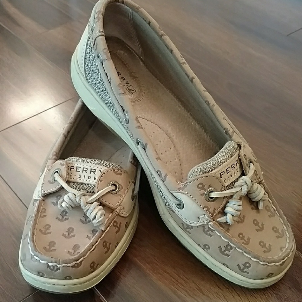Sperry Top-siders w/⚓ design, size 7.5